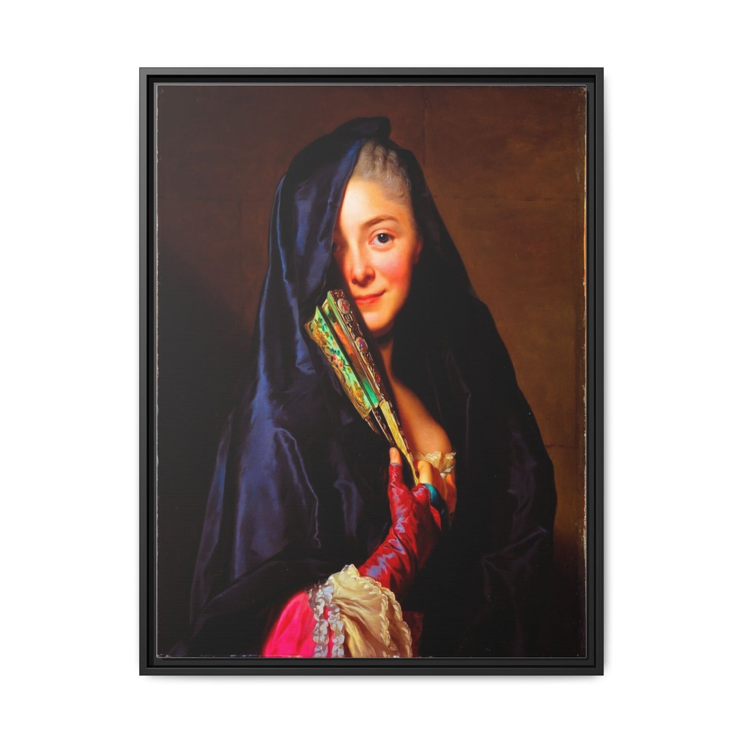 Framed Matte Canvas Wall Art — Classical Portrait Print