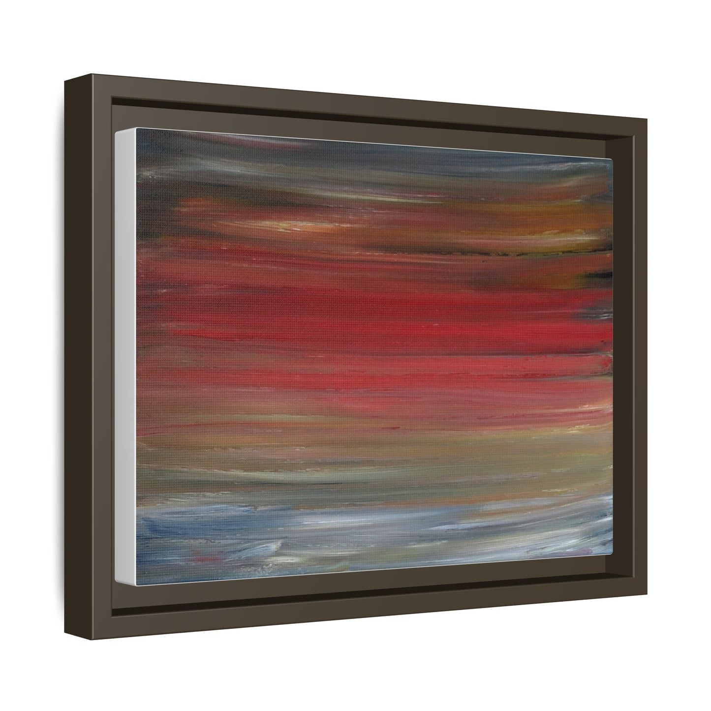 Misty morning by Norman Barrett Framed Matte Canvas Wall Art