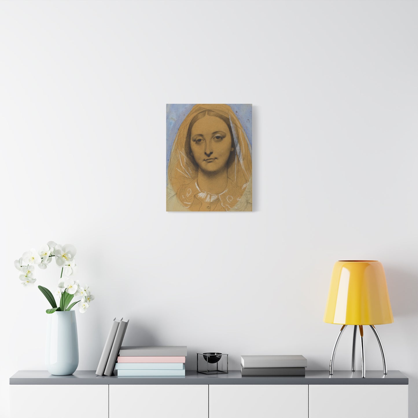 Mademoiselle Mary de Borderieux by Jean Auguste Dominique Ingres Matte Stretched Canvas Wall Art