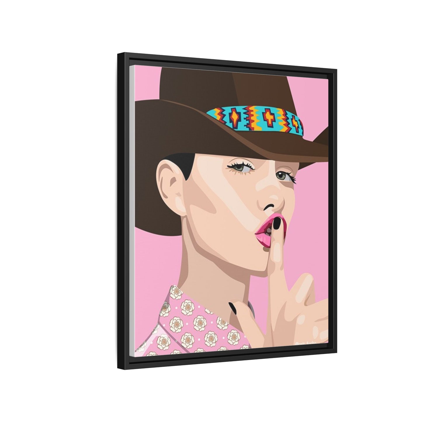 Vivid 63 by Orit Fuchs Matte Framed Canvas Wall Art