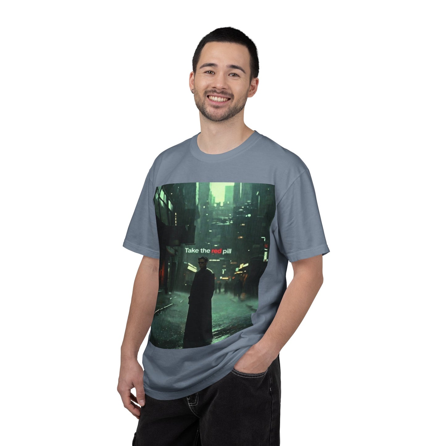 Take the Red Pill T-Shirt — Cyberpunk Noir Graphic Tee