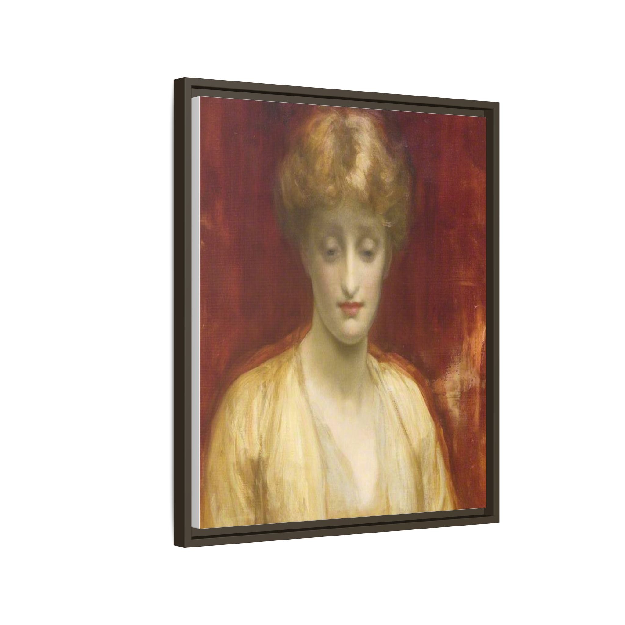Mrs Williams by Lord Frederic Leighton Framed Matte Canvas Portrait Wall Art Print