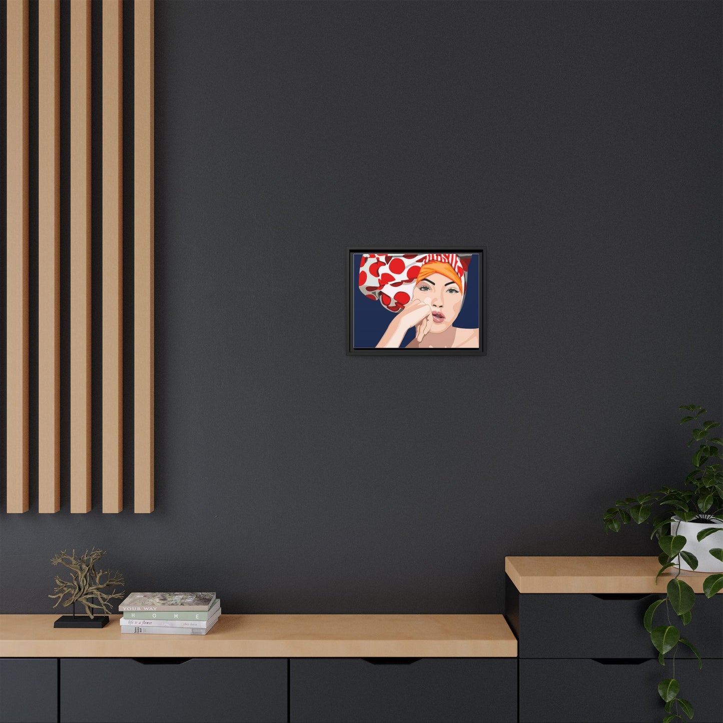 Vivid 20 by Orit Fuchs Pop Art Matte Canvas Framed Wall Art Print