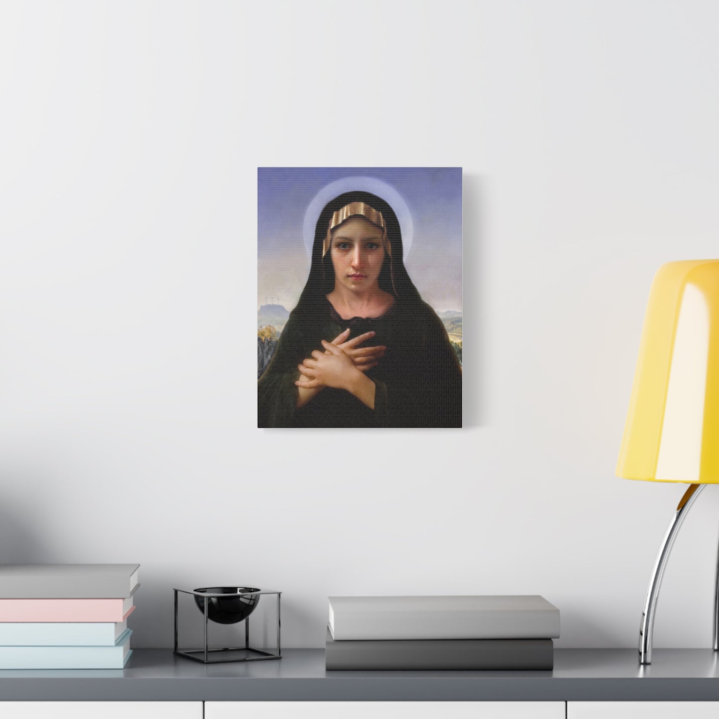 Virgo Solitudinis by William Adolphe Bouguereau Matte Canvas Print Wall Art