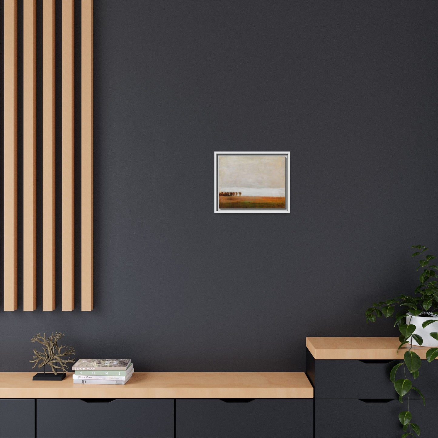View of Jaegersborg Allé, North of Copenhagen by Vilhelm Hammershøi Framed Matte Canvas Wall Art Print
