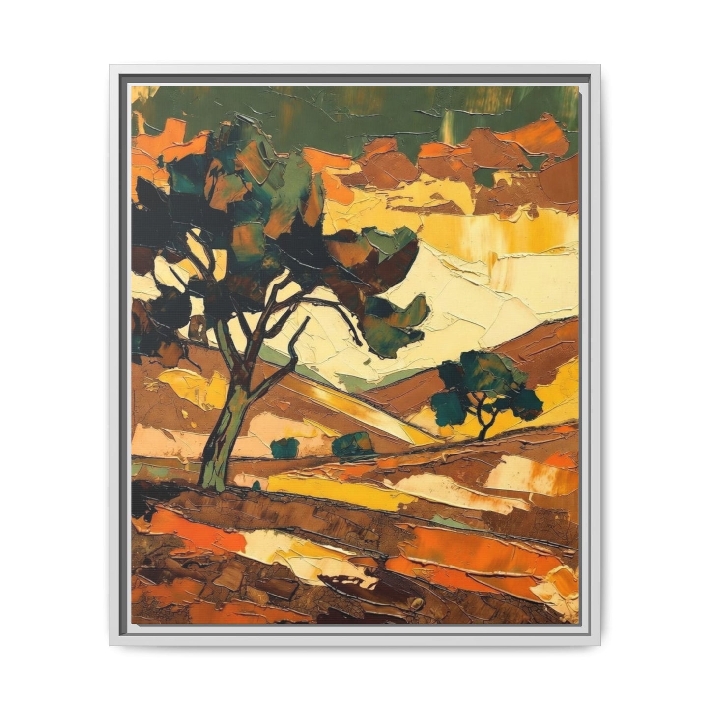 Framed Matte Canvas Landscape Art Print