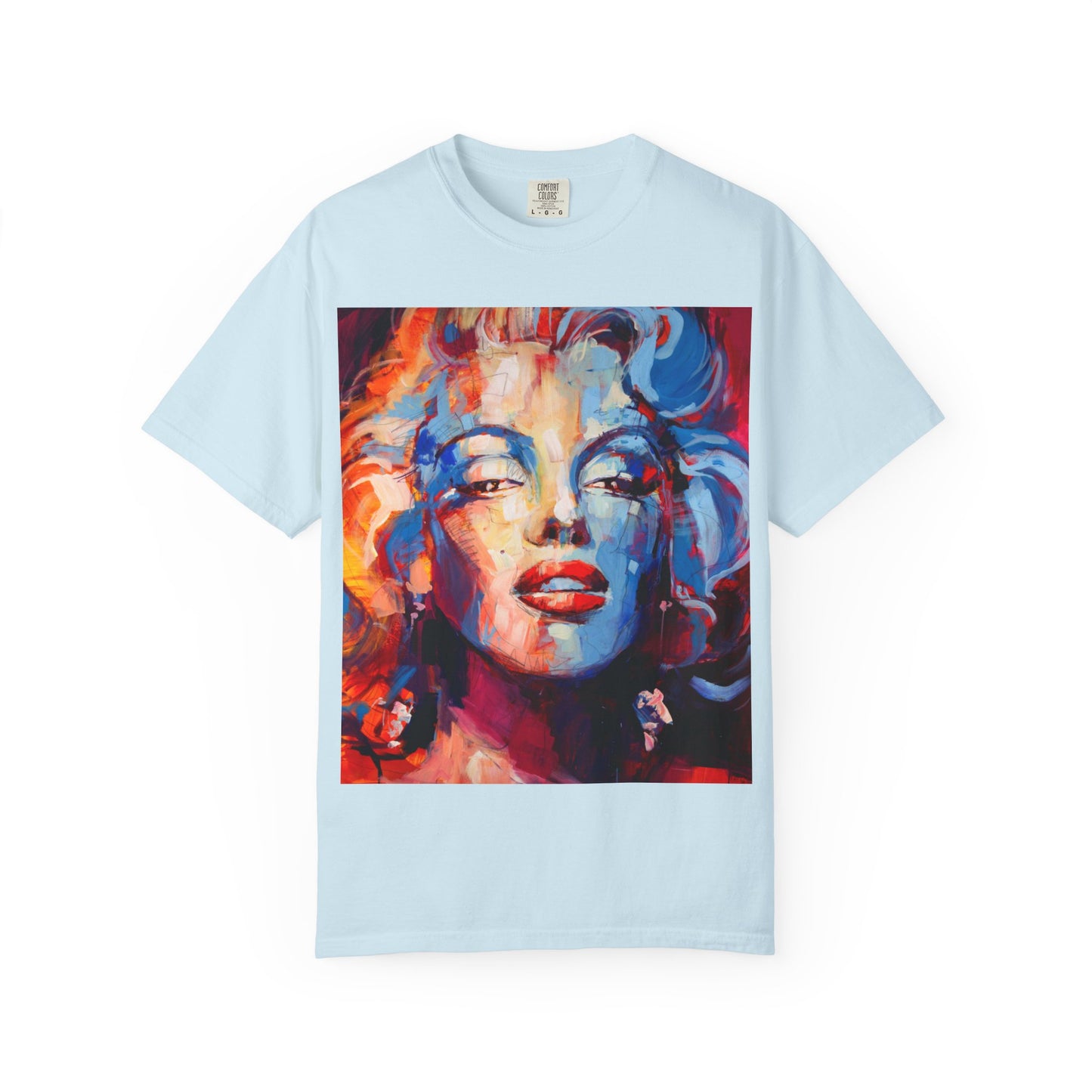 Artistic Pop Portrait T-Shirt — Colorful Marilyn-Inspired Graphic Tee