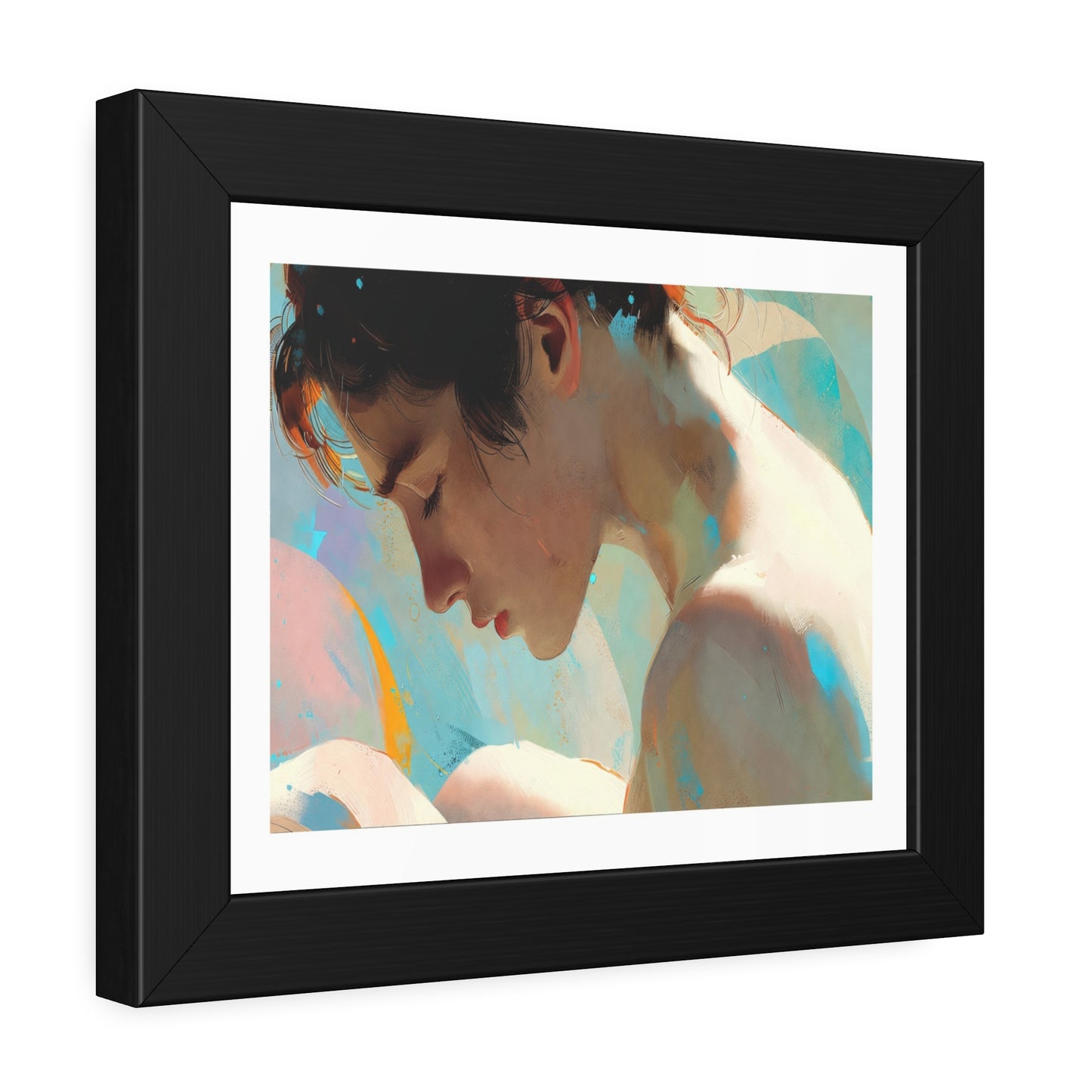 Framed Art Poster — Serene Portrait Print for Home Decor