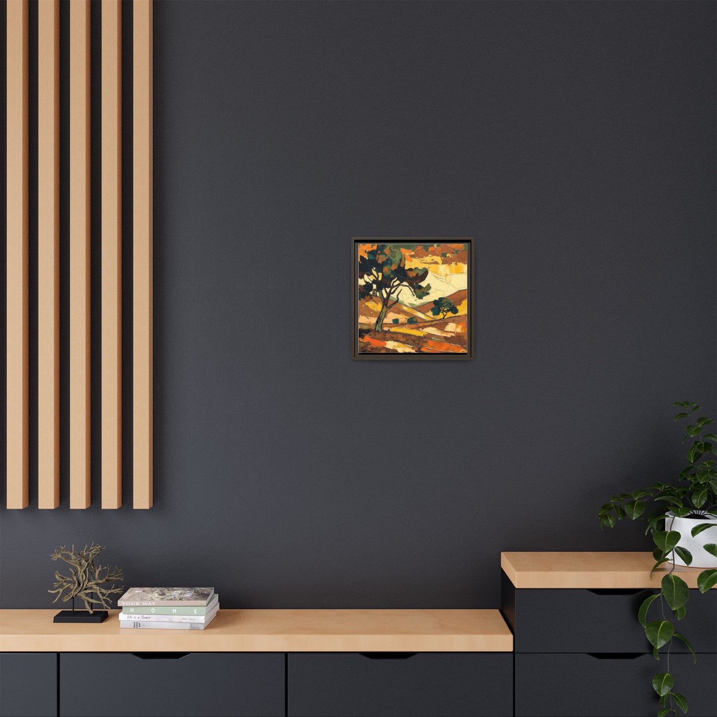 Framed Matte Canvas Landscape Art Print