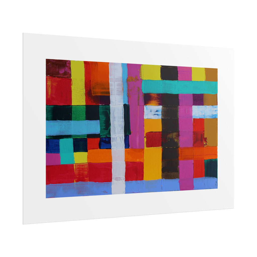 Farbfeld Malerei (Acryl) by Unknown Artist Wall Art Print