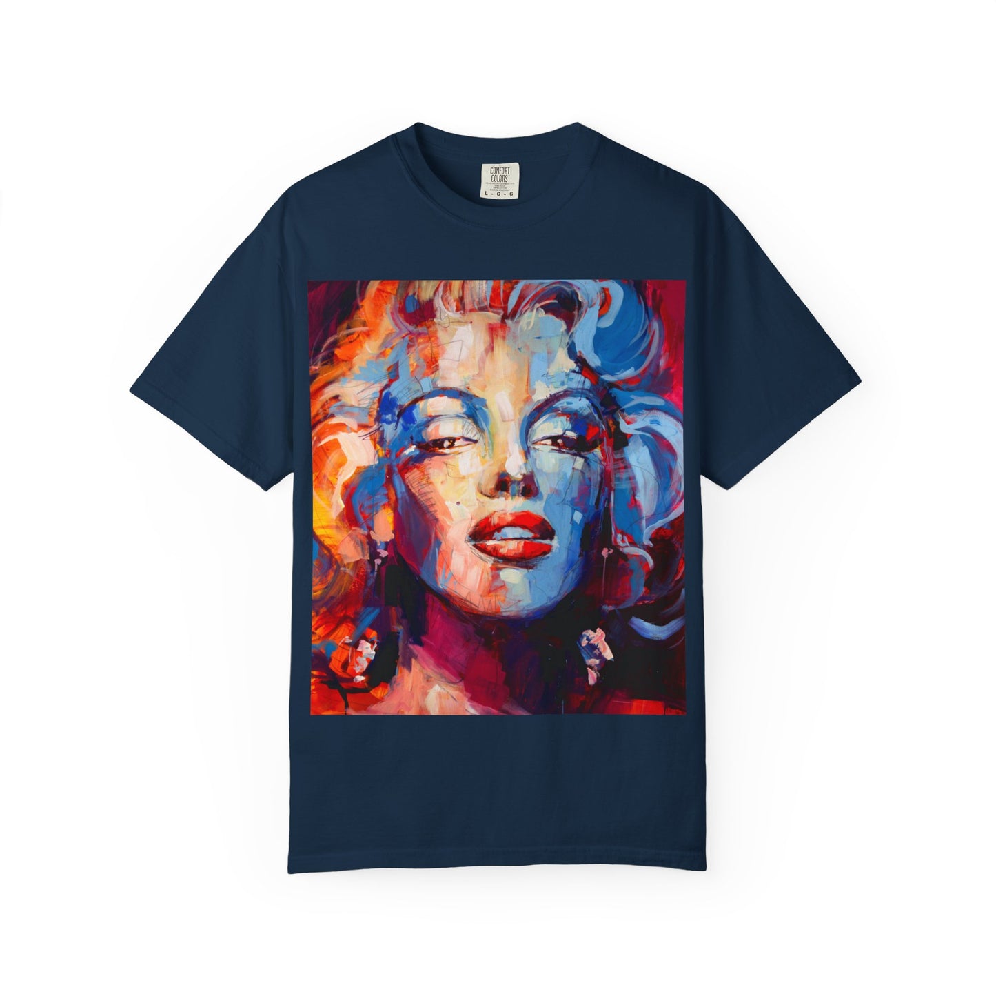 Artistic Pop Portrait T-Shirt — Colorful Marilyn-Inspired Graphic Tee