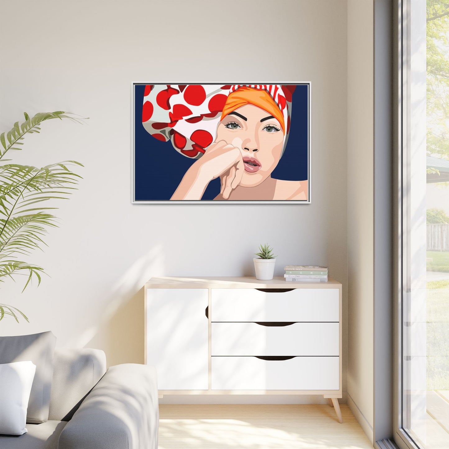 Vivid 20 by Orit Fuchs Pop Art Matte Canvas Framed Wall Art Print