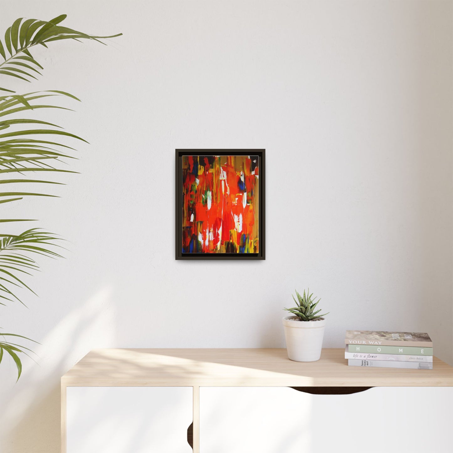 Burn baby burn by Norman Barrett Framed Matte Canvas Wall Art