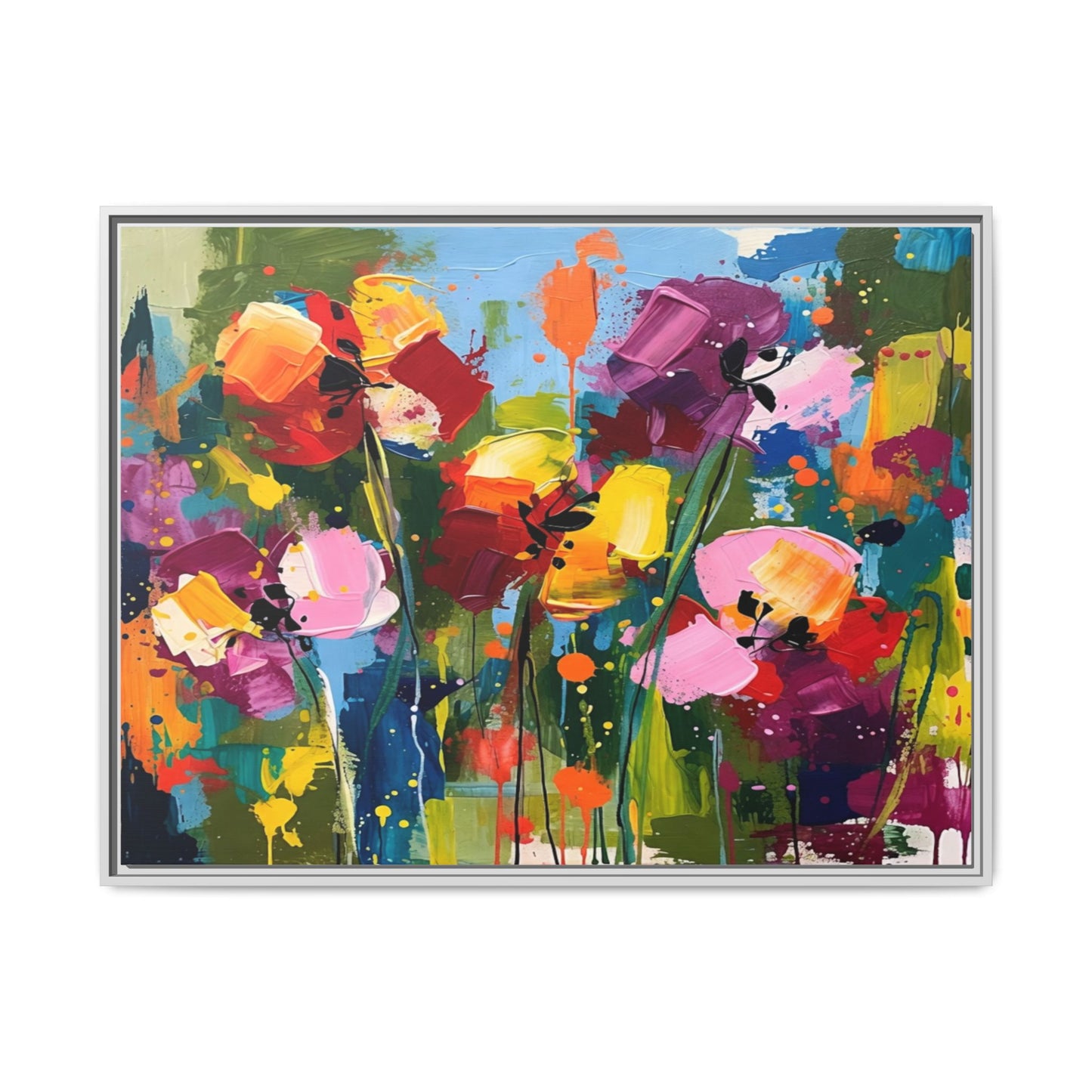 Matte Canvas, Framed (Multi-color)