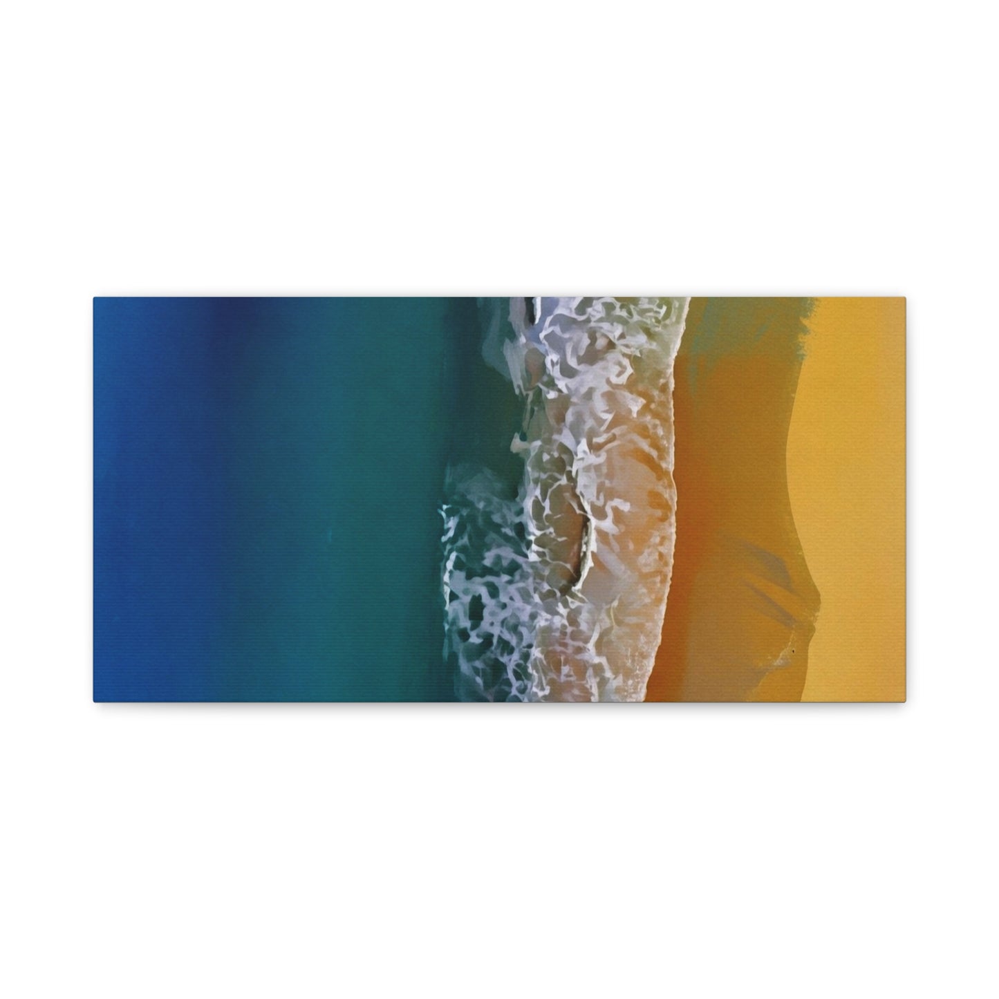 Coastal Waves Matte Canvas Print — Ocean Beach Wall Art