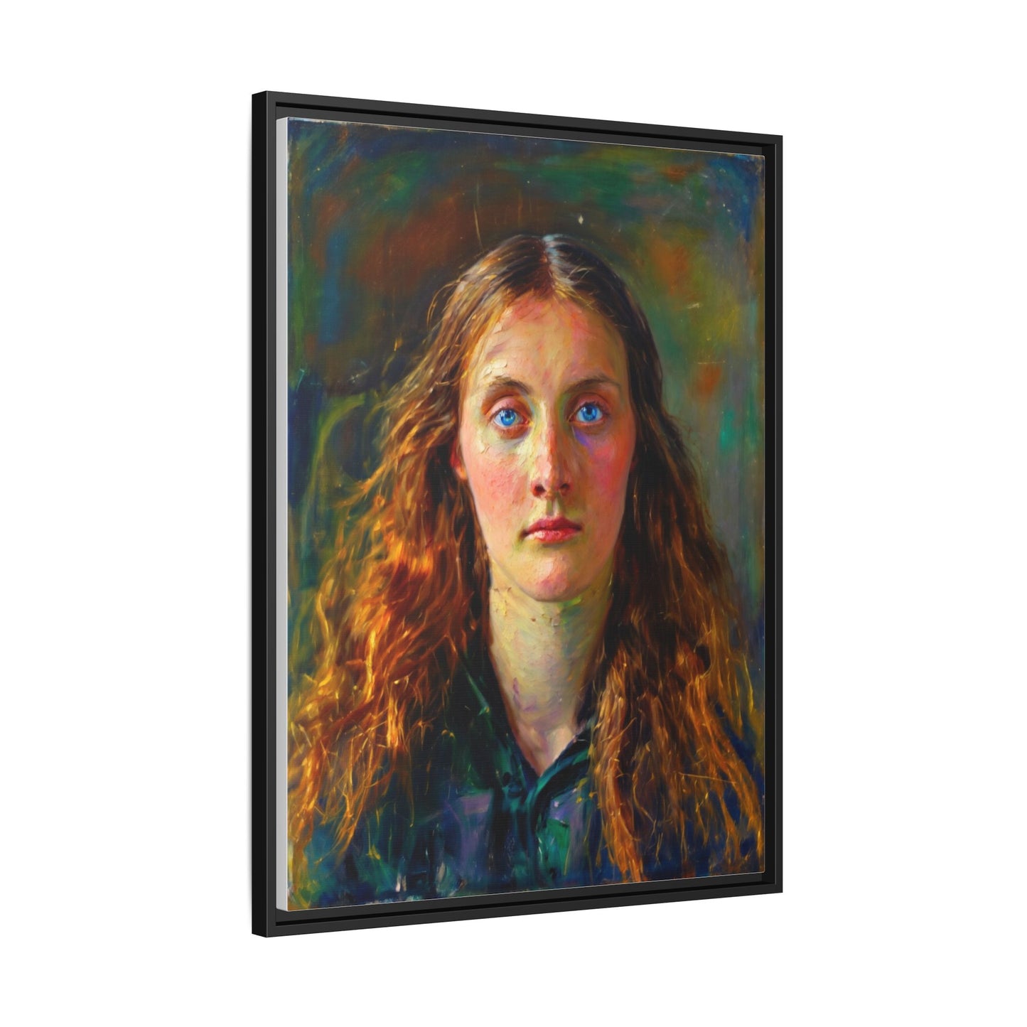 Framed Matte Canvas Print — Vintage Portrait Art