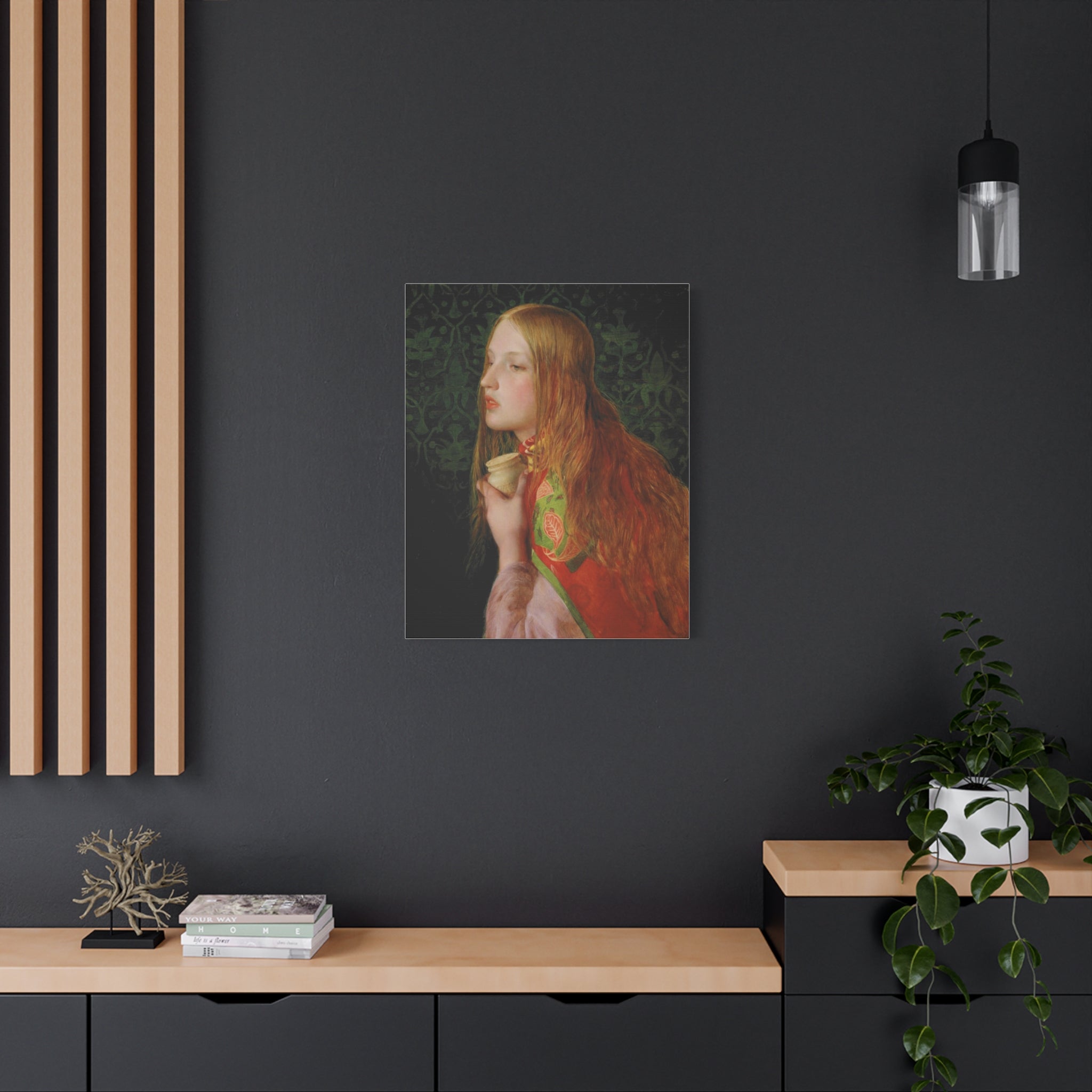 Mariya Magdalena by Frederick Sandys Canvas Wall Art Print