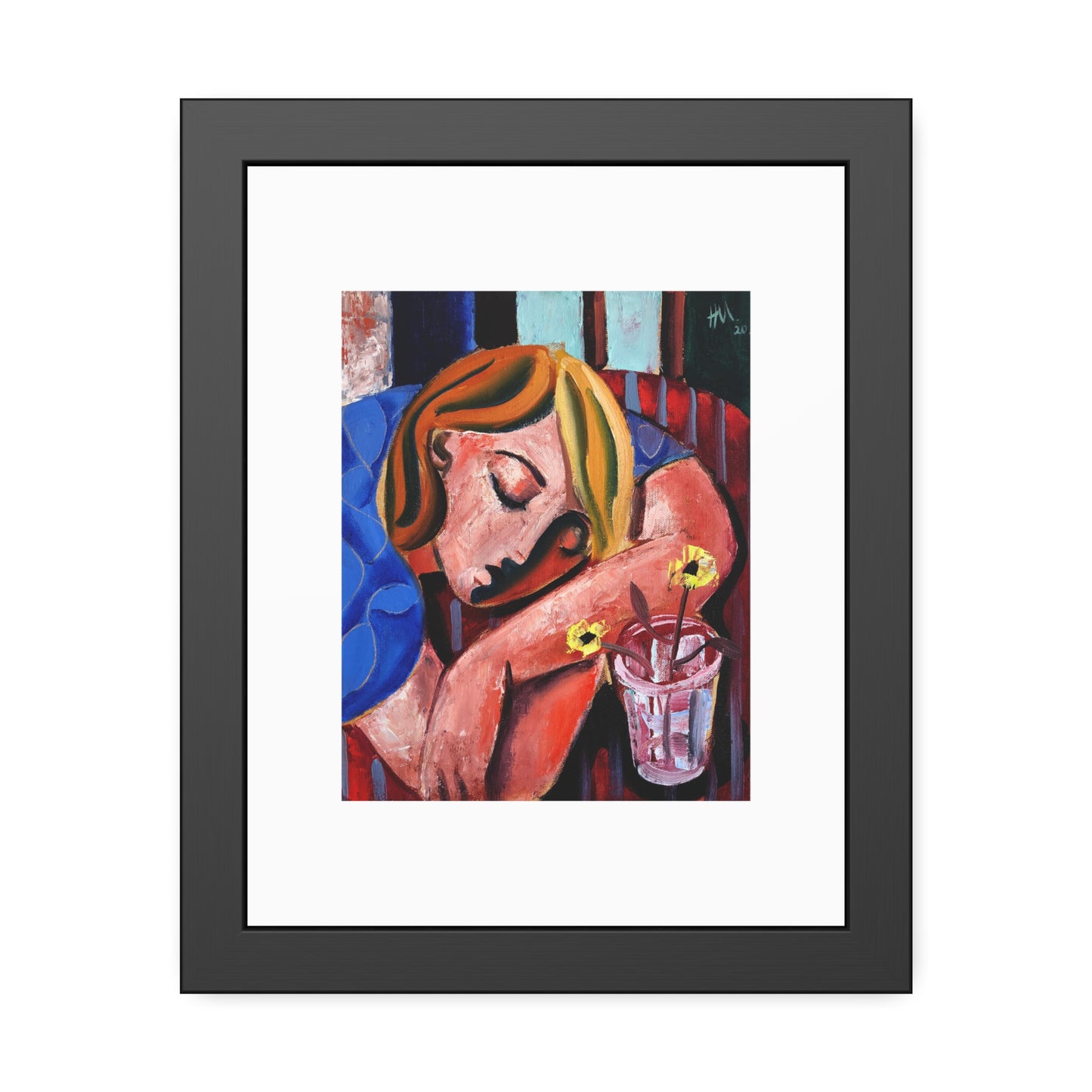 When she finally woke the world around her had changed unrecognizably by Hennie Niemann jnr Framed Wall Art Print