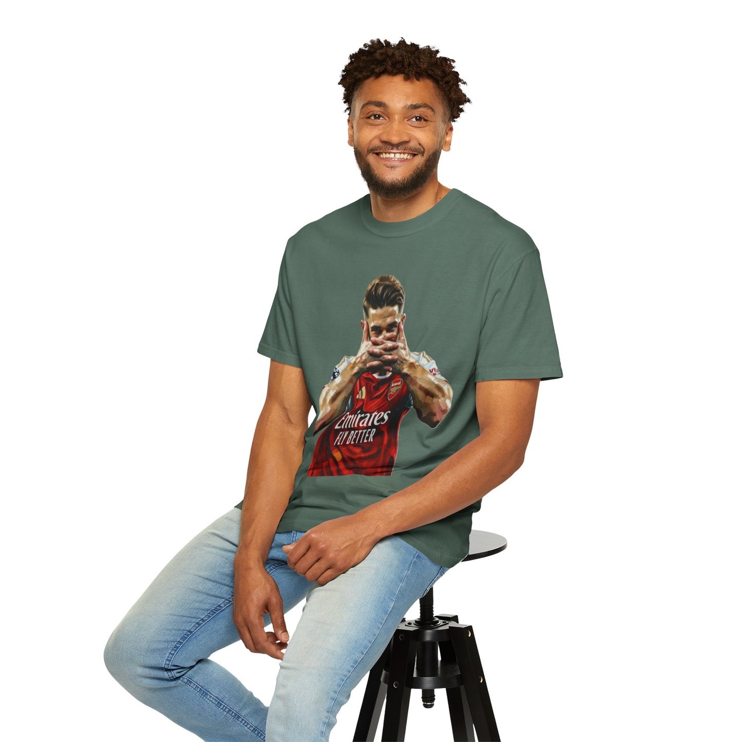 Soccer Celebration T-Shirt — Emirates 'Fly Better' Jersey Design