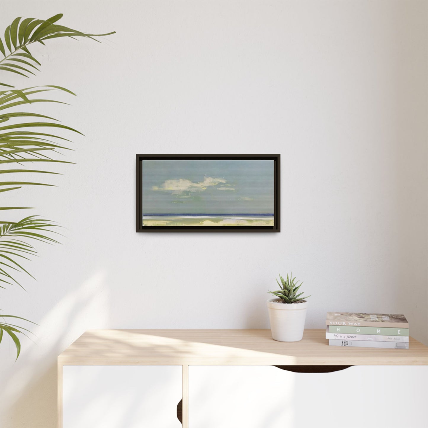 Coastal Calm Matte Canvas Framed Wall Art
