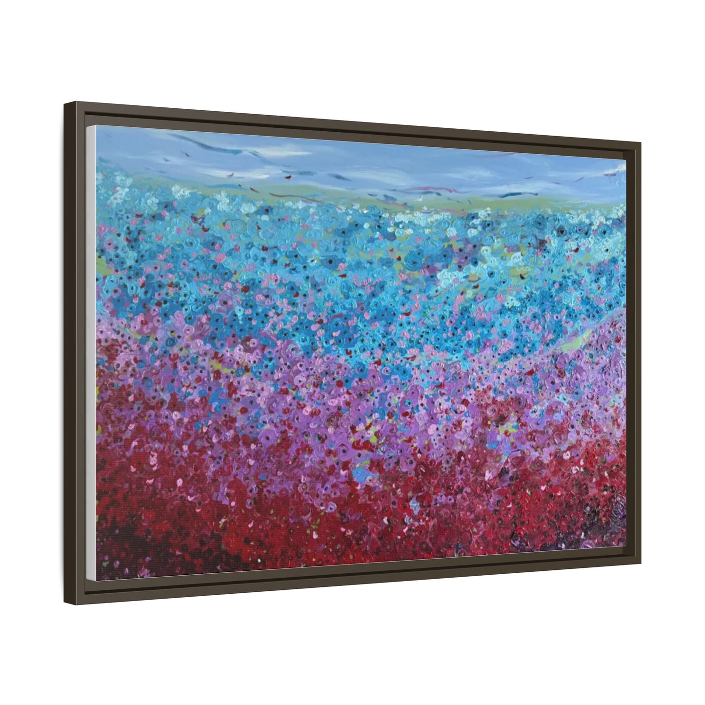 Bloom by Unknown Framed Matte Canvas Abstract Floral Field Wall Art