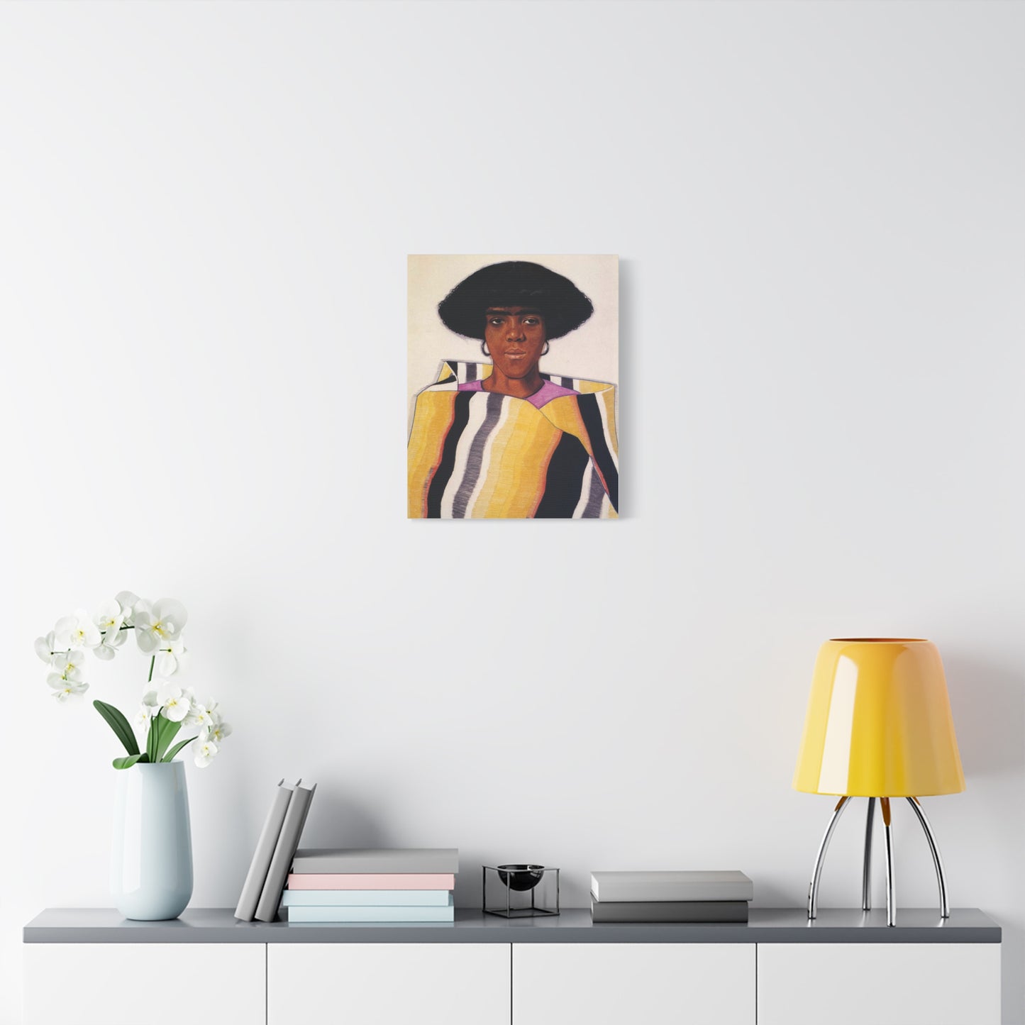 Portrait of an African American Woman by Winold Reiss Portrait Canvas Print — Matte Stretched