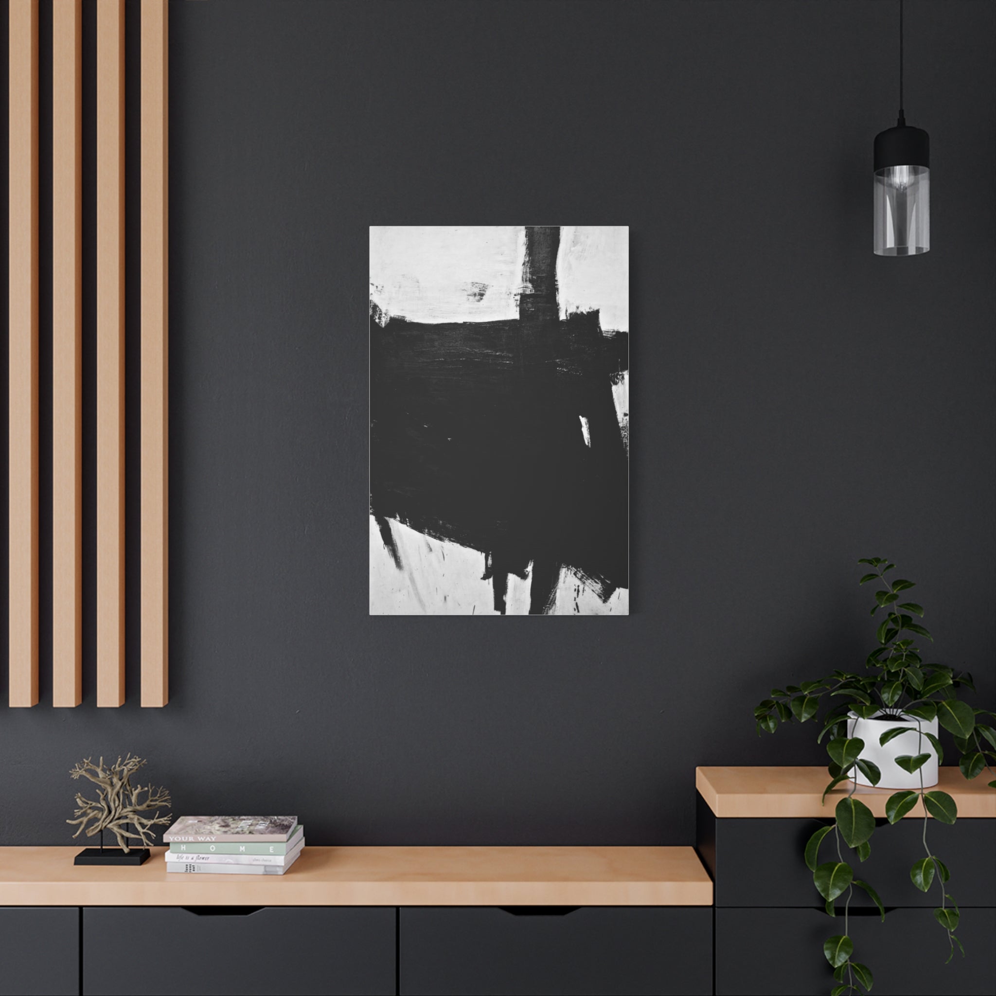 Sabra by Franz Kline Abstract Matte Canvas Wall Art Print