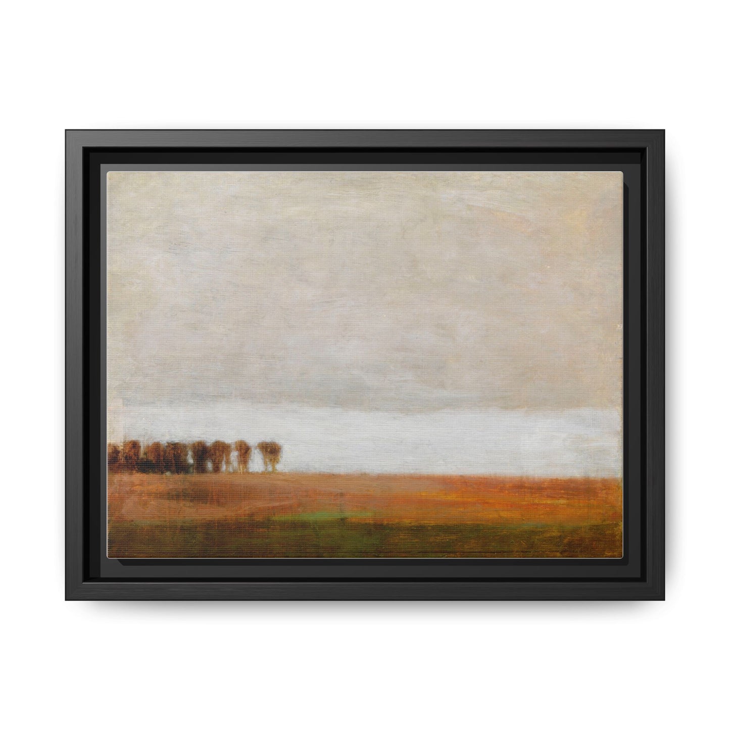 View of Jaegersborg Allé, North of Copenhagen by Vilhelm Hammershøi Framed Matte Canvas Wall Art Print
