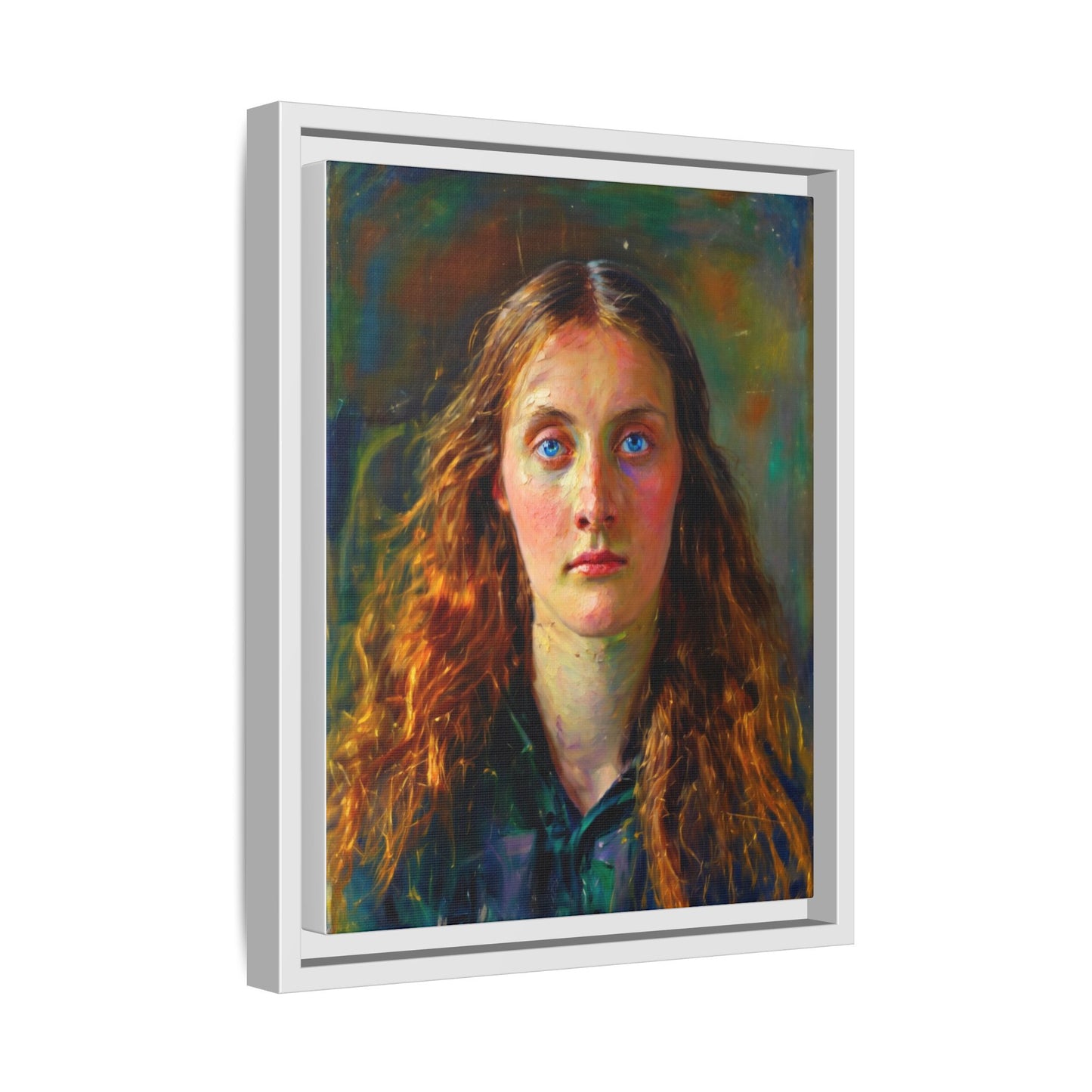 Framed Matte Canvas Print — Vintage Portrait Art