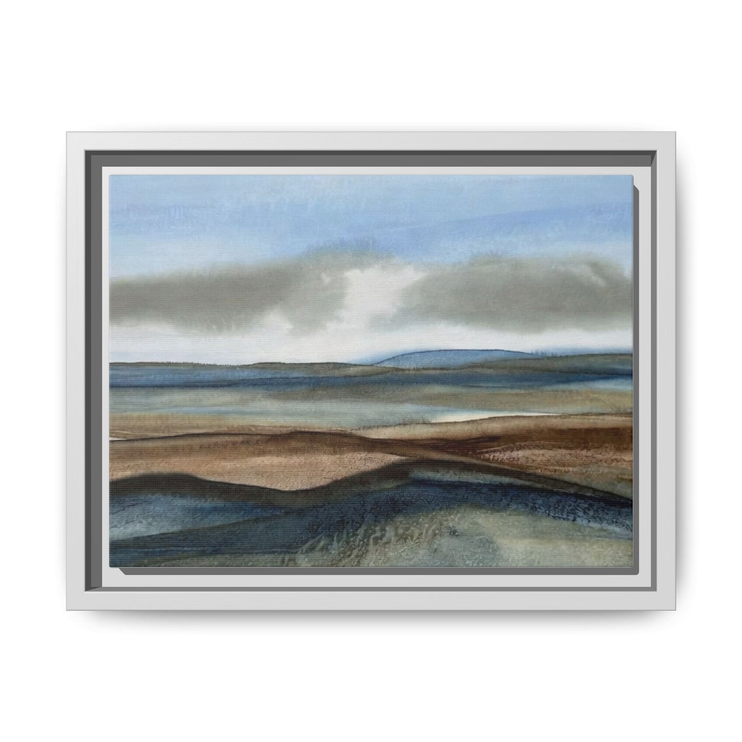 Matte Canvas Landscape, Framed (Multi-color)