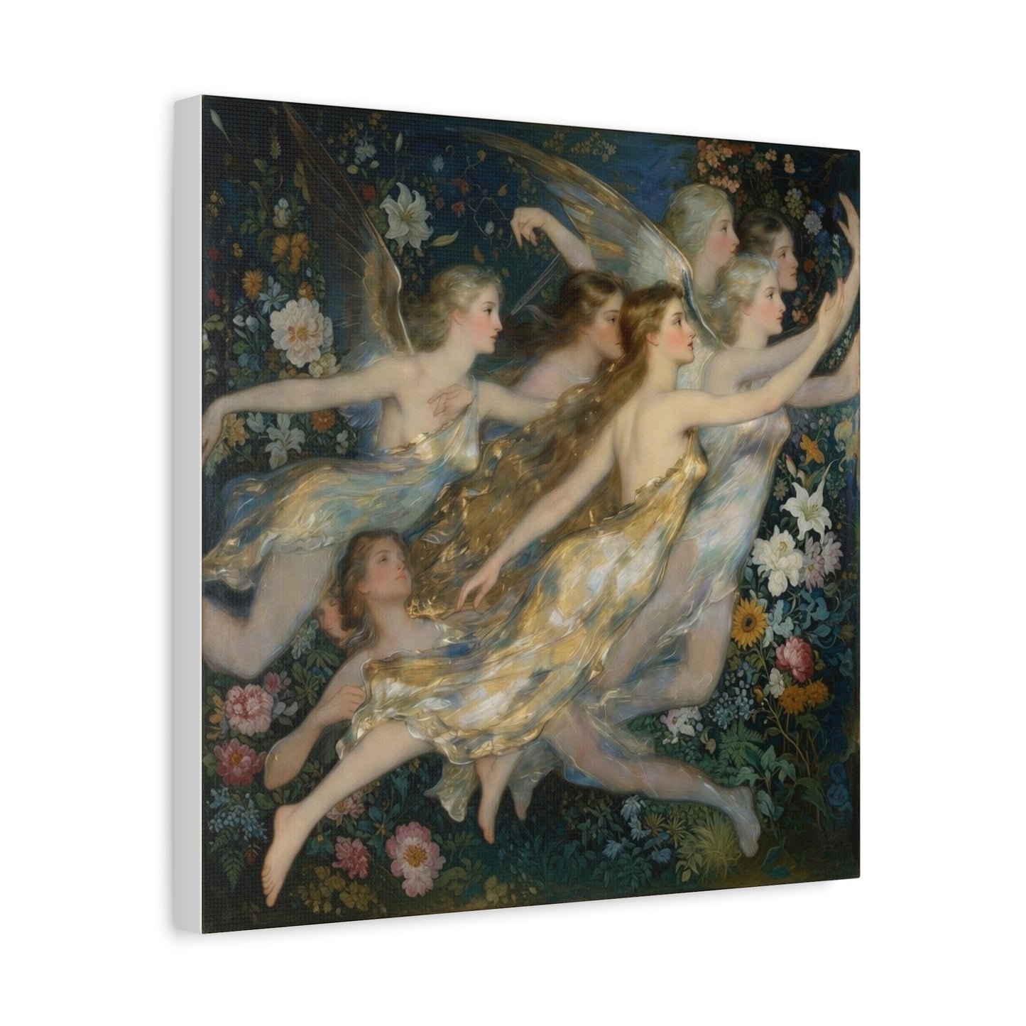 Vintage Fairy Dance Matte Canvas Wall Art