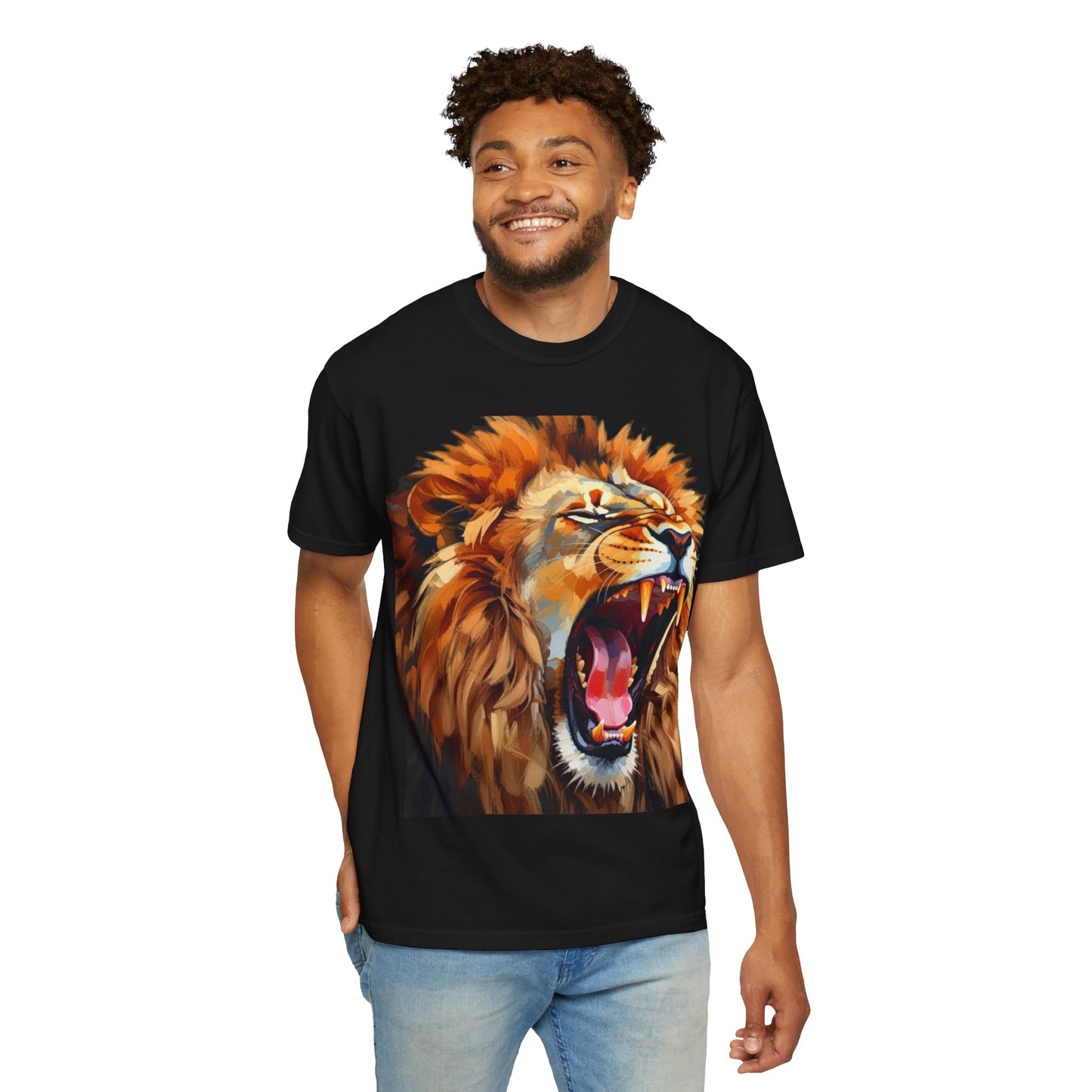 Roaring Lion T-Shirt Bold Wildlife Graphic Tee