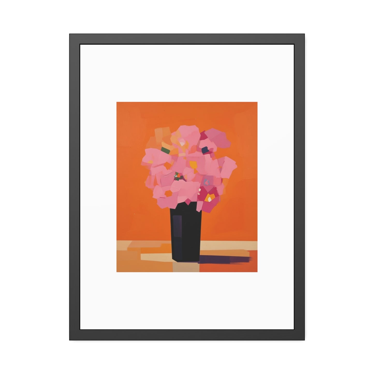 Floral Still Life Framed Poster — Pink Bouquet Art Print