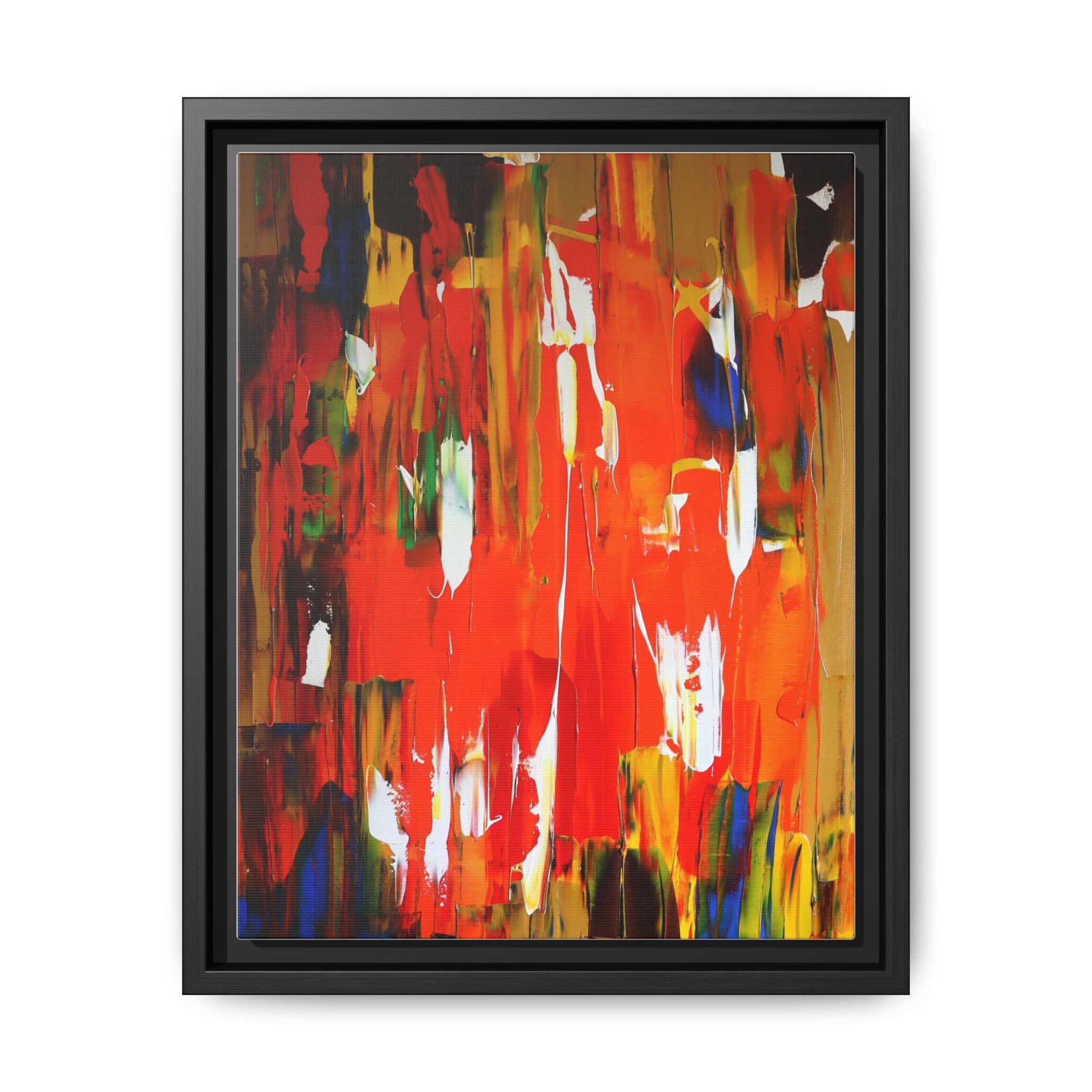 Burn baby burn by Norman Barrett Framed Matte Canvas Wall Art