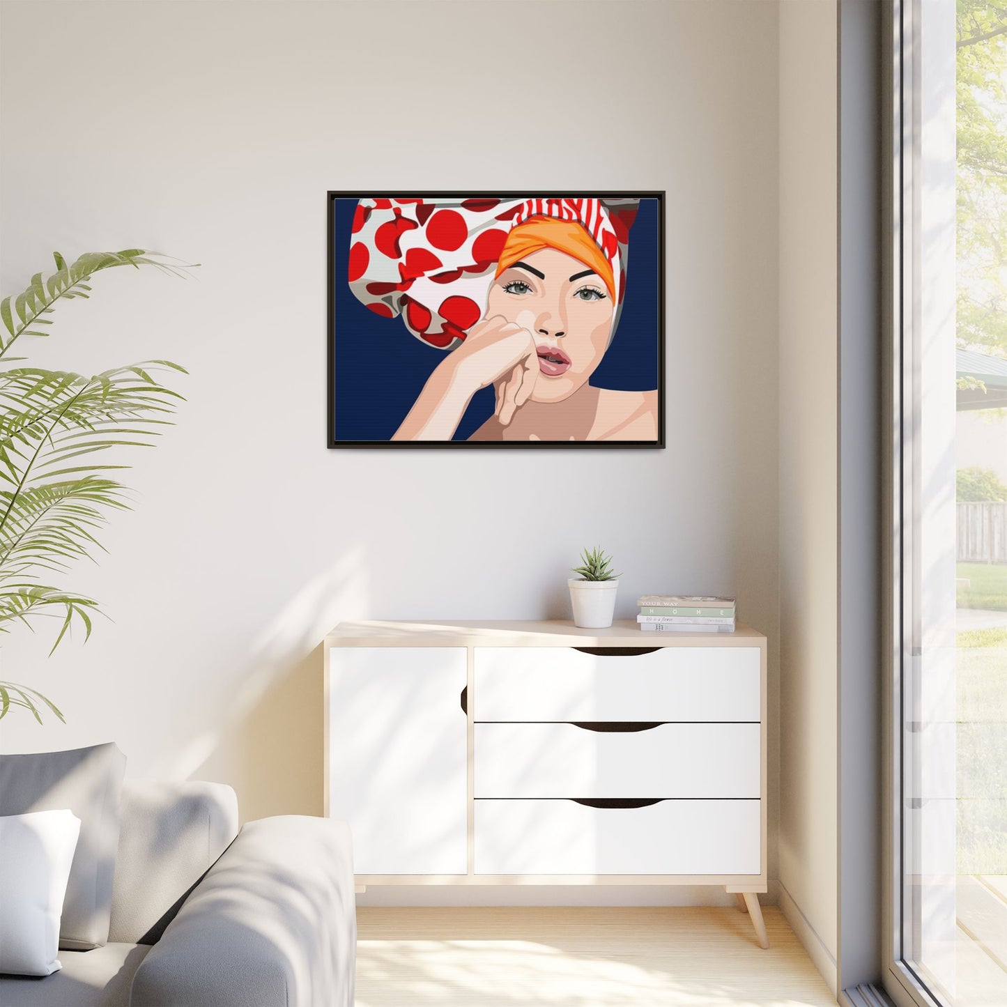 Vivid 20 by Orit Fuchs Pop Art Matte Canvas Framed Wall Art Print