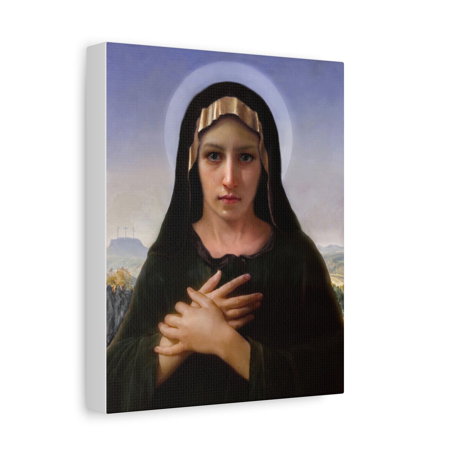 Virgo Solitudinis by William Adolphe Bouguereau Matte Canvas Print Wall Art