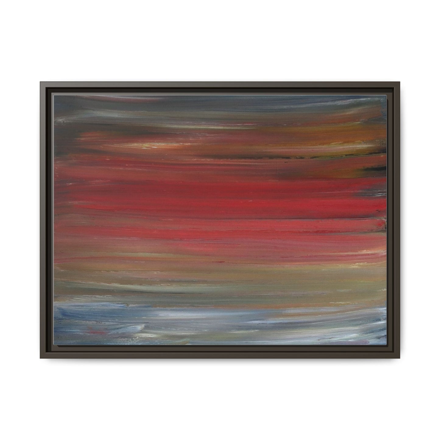 Misty morning by Norman Barrett Framed Matte Canvas Wall Art