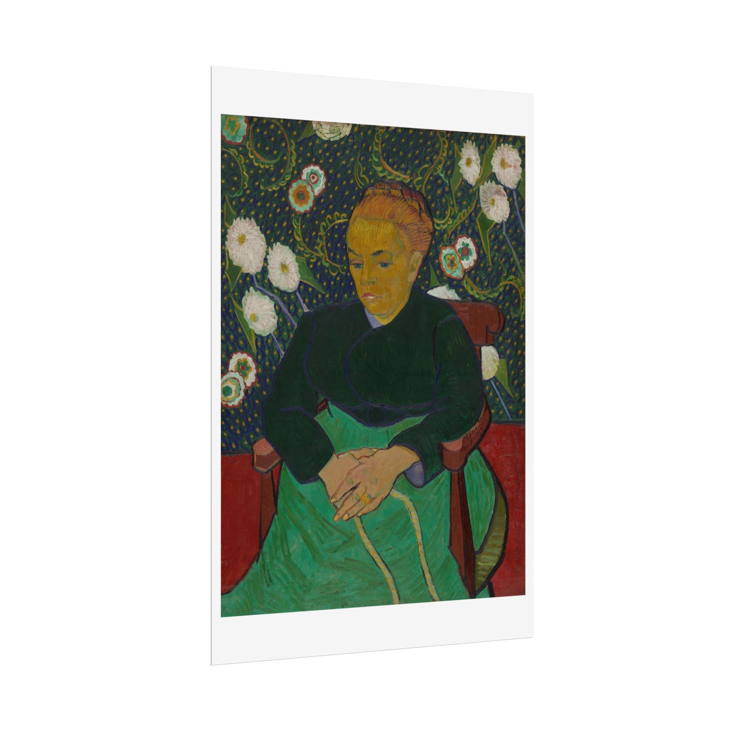Madame Roulin Rocking the Cradle (La berceuse) by Vincent Van Gogh Wall Art Print