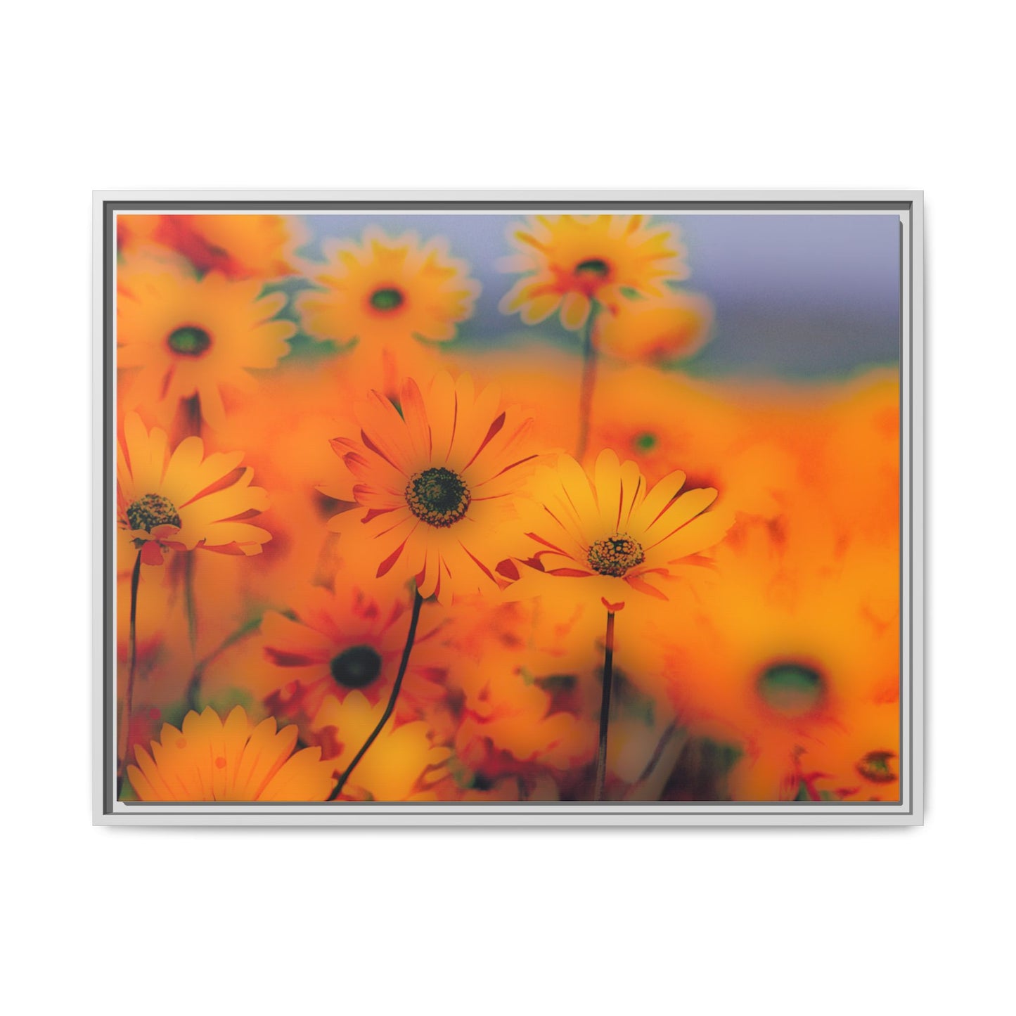Bee Garden by Norman Barrett Framed Matte Canvas Wall Art Print