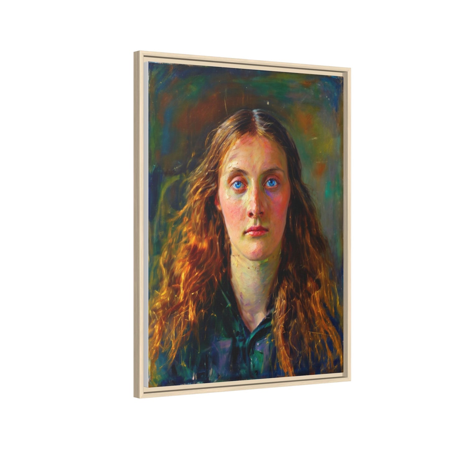 Framed Matte Canvas Print — Vintage Portrait Art