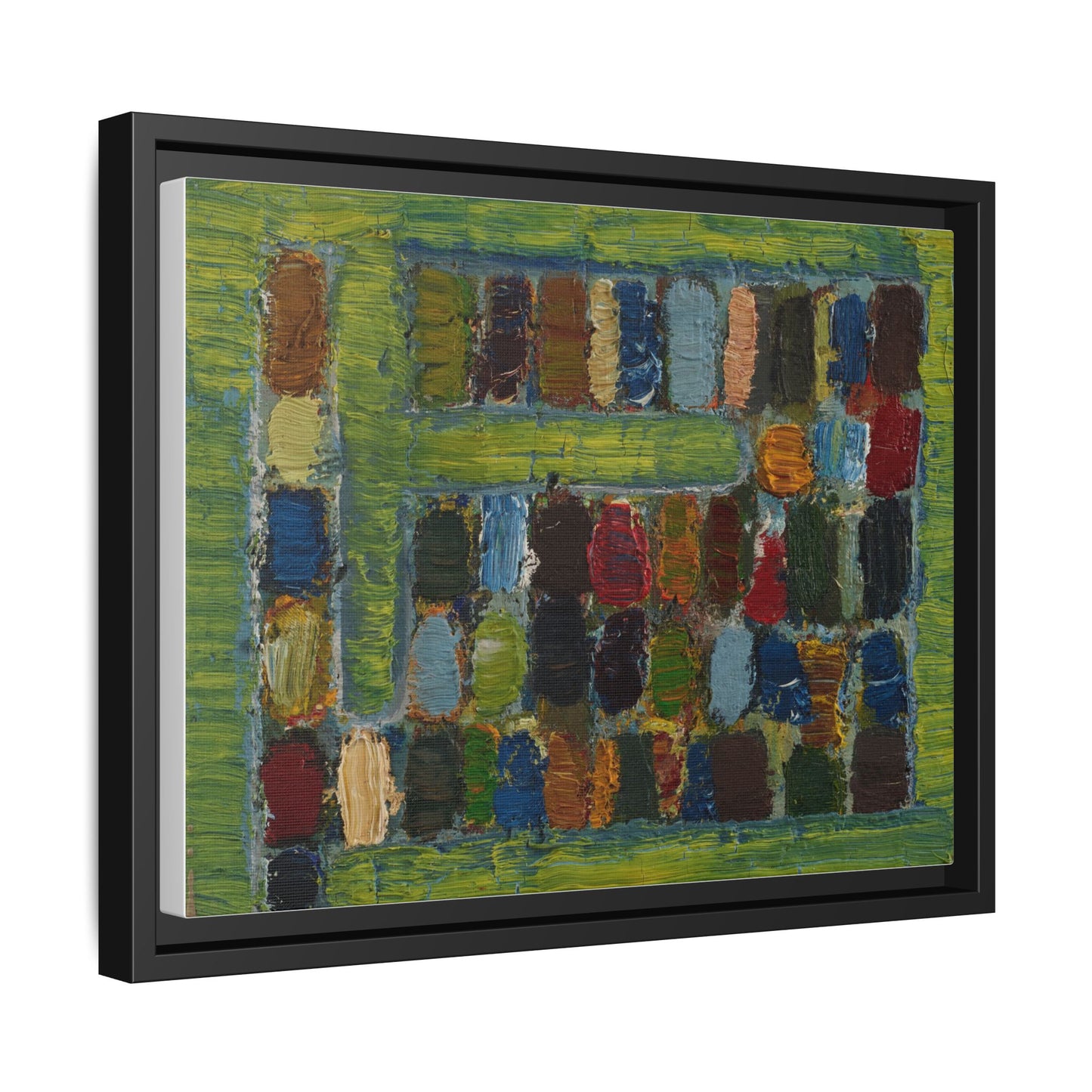 JMC-1970-3 by Jean-Michel Coulon Matte Canvas Framed Wall Art Print