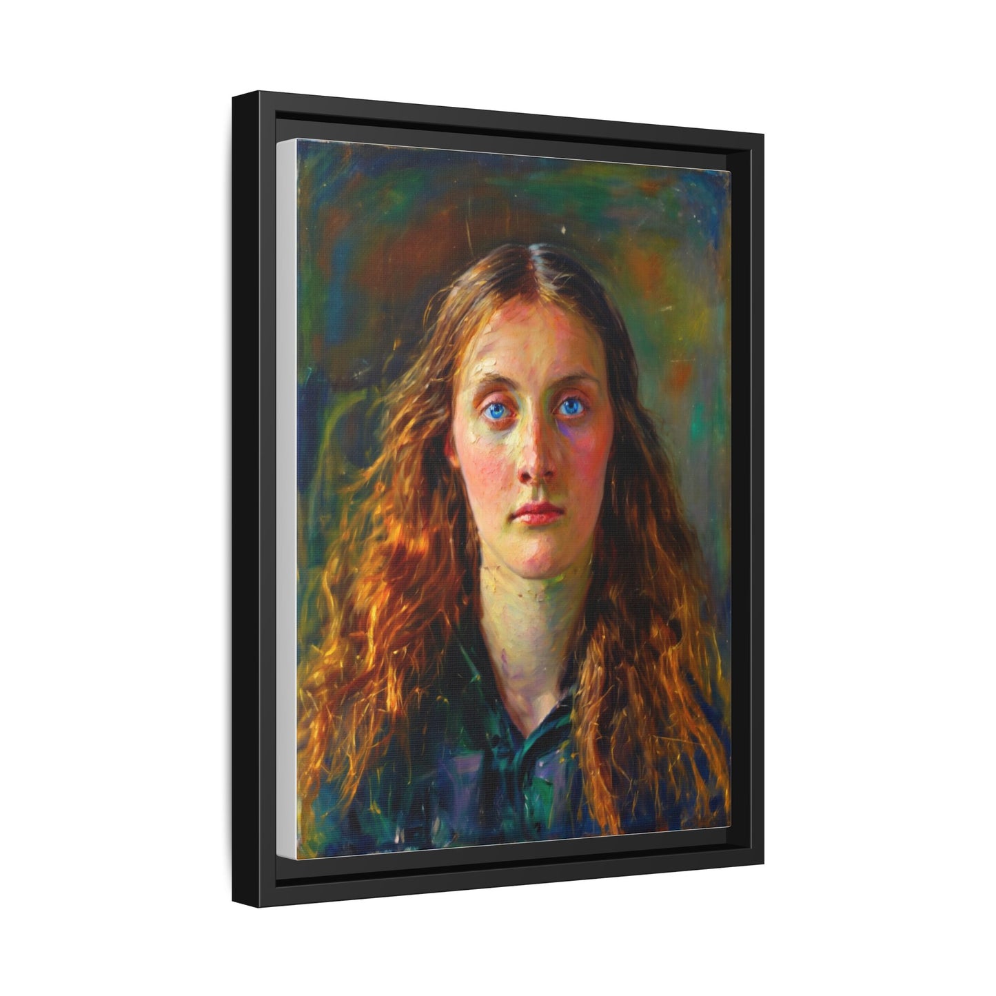 Framed Matte Canvas Print — Vintage Portrait Art