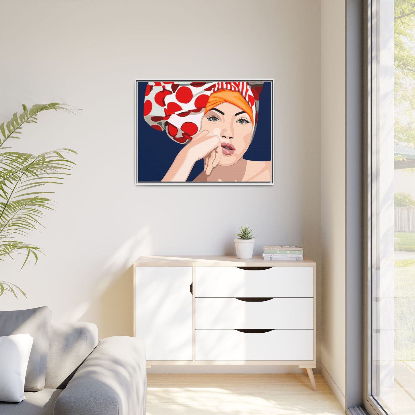 Vivid 20 by Orit Fuchs Pop Art Matte Canvas Framed Wall Art Print