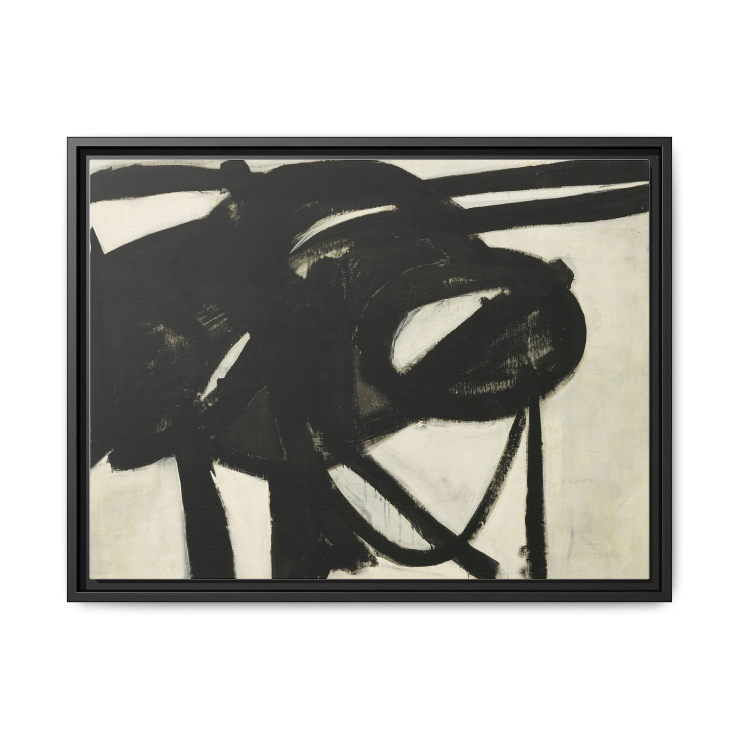 Chief by Franz Kline Abstract Matte Canvas Framed Wall Art