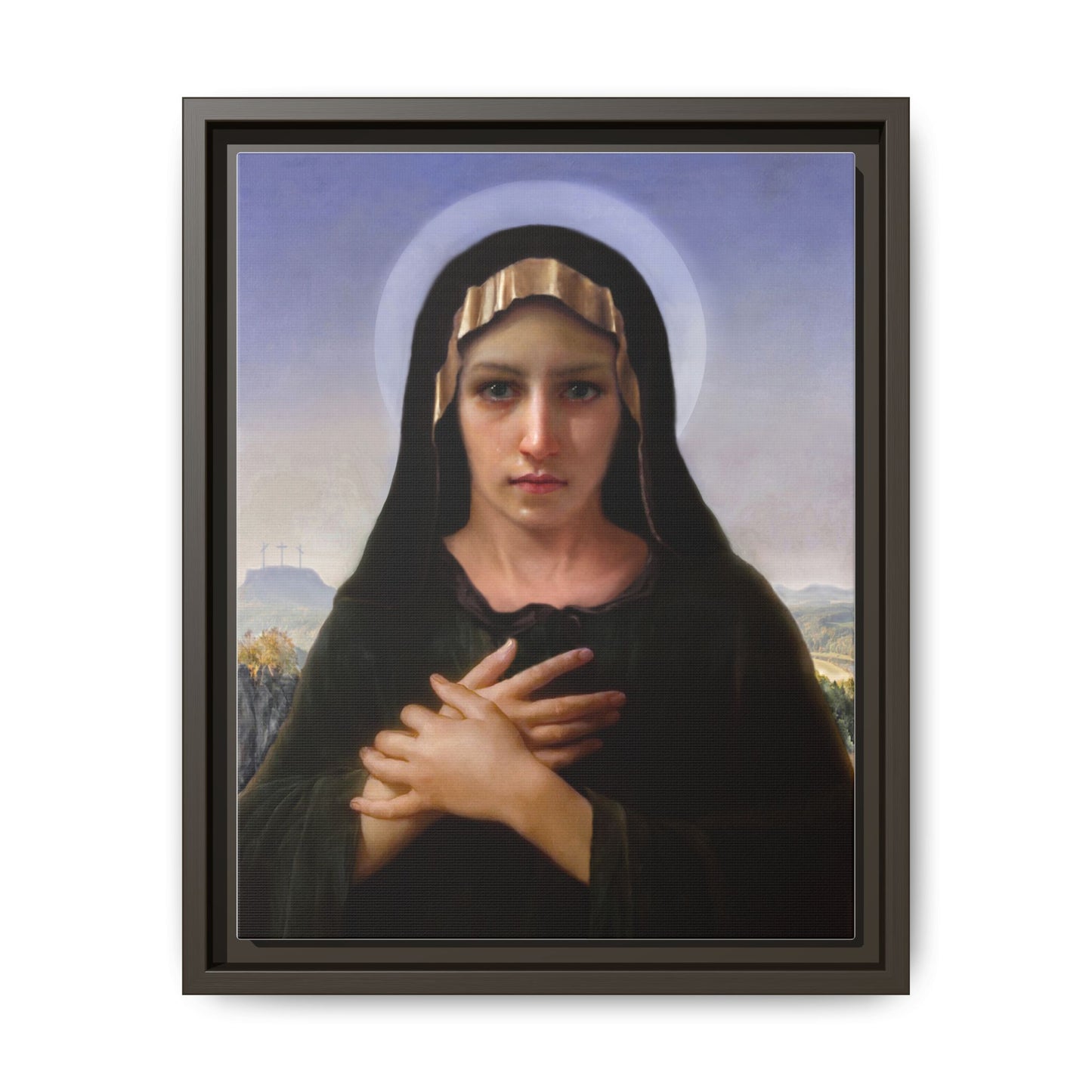 Virgo Solitudinis by William Adolphe Bouguereau Framed Matte Canvas Print