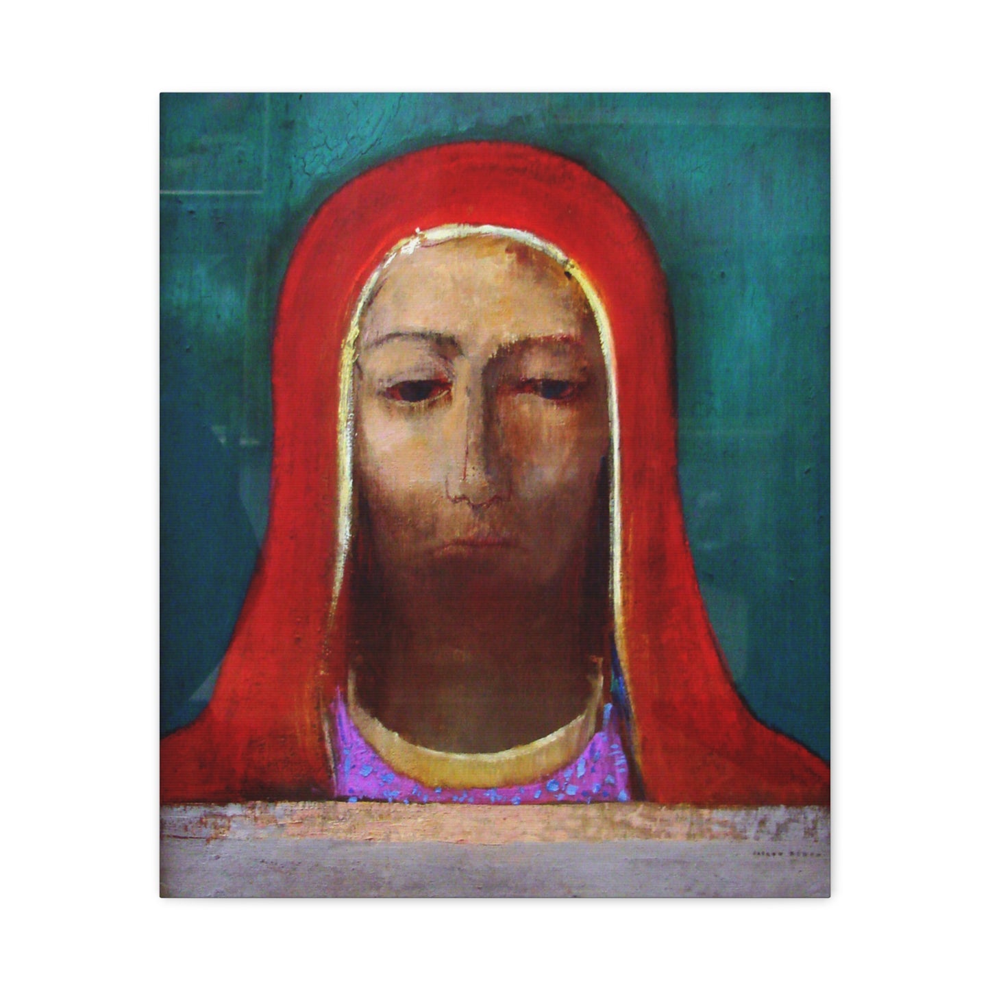 Le Silence by Odilon Redon Matte Canvas Wall Art Print