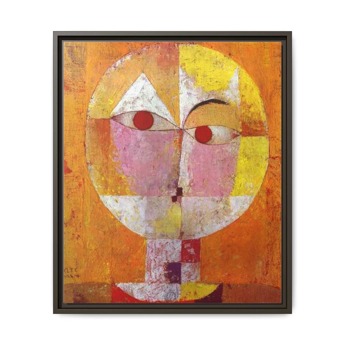 Senecio II by Paul Klee Canvas Framed Wall Art Print