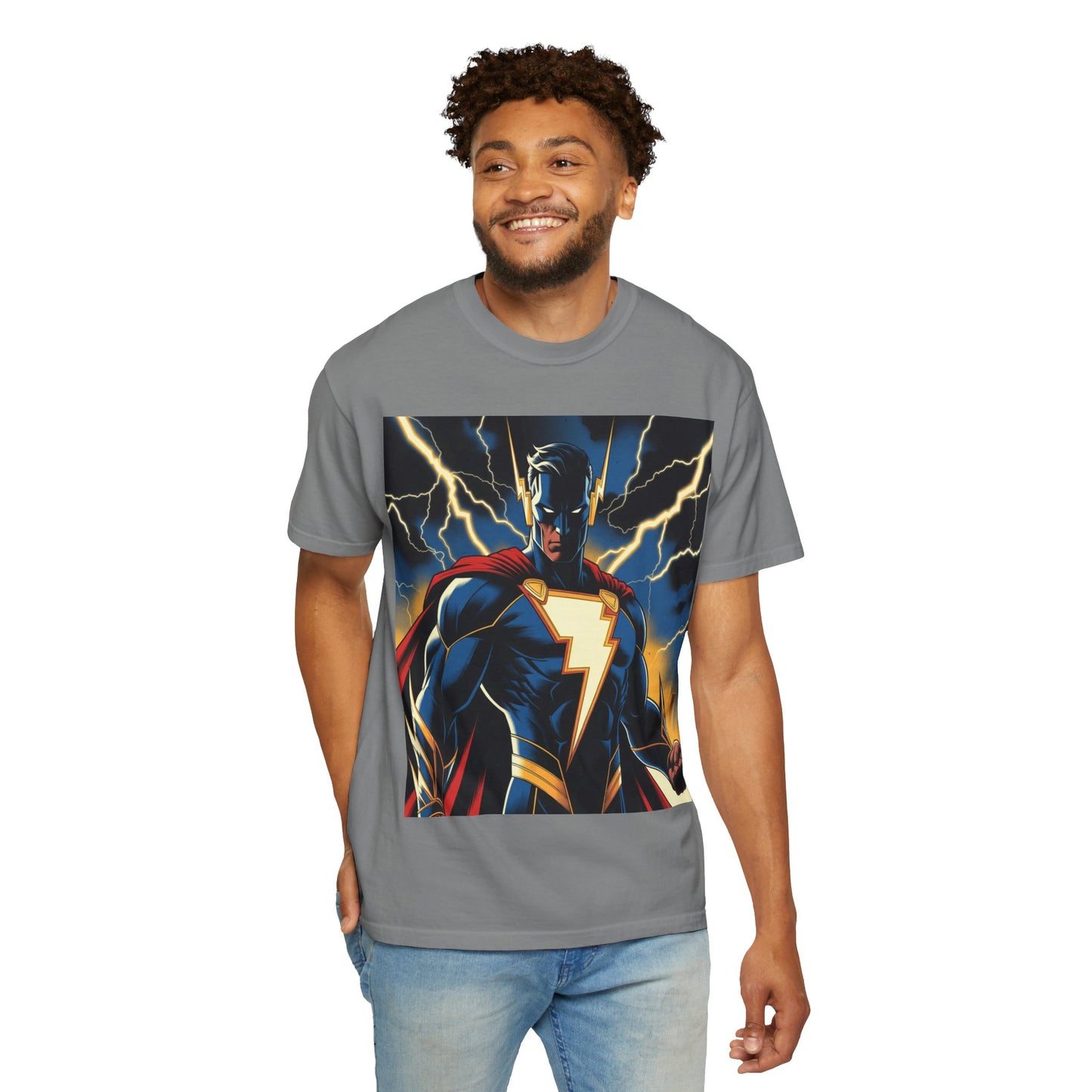 Unisex Superhero Garment-Dyed T-shirt