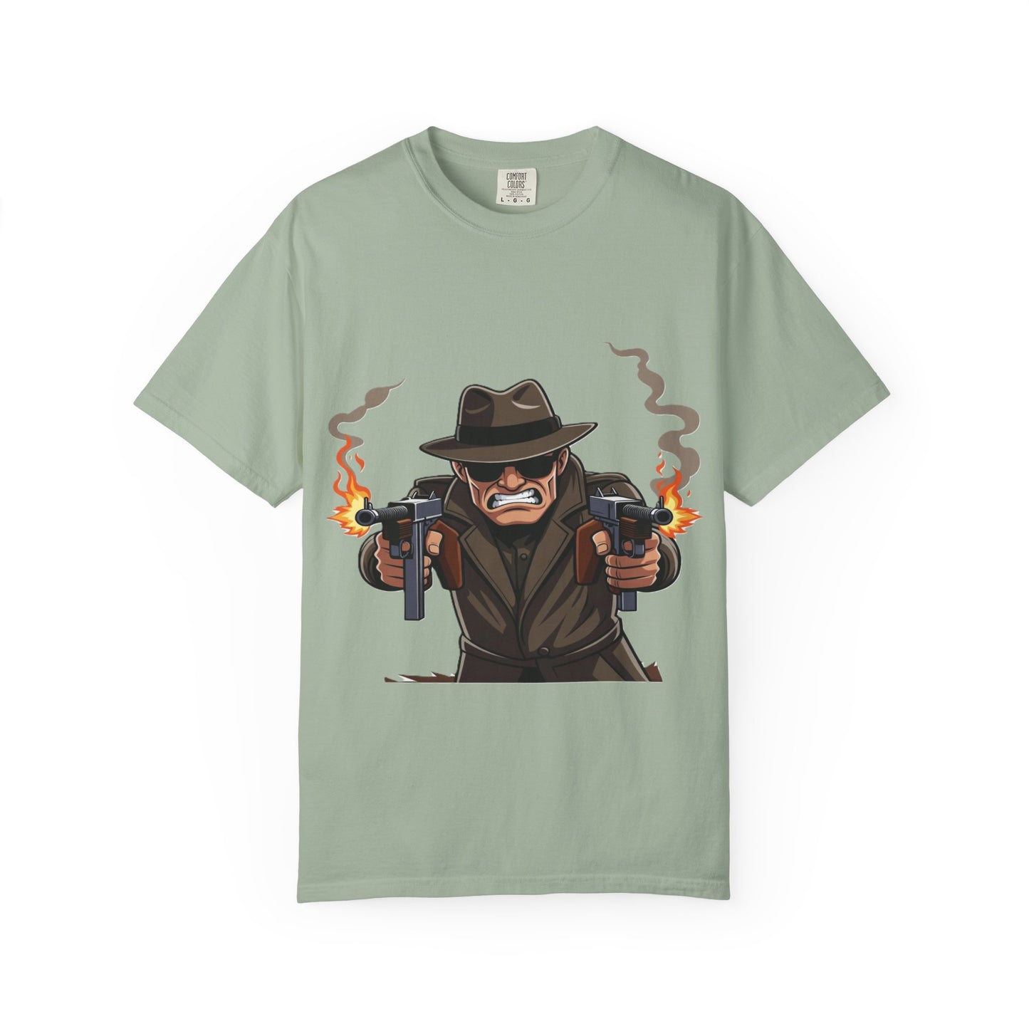 Vintage Gangster Shooter T-Shirt – Retro Mobster Graphic Tee