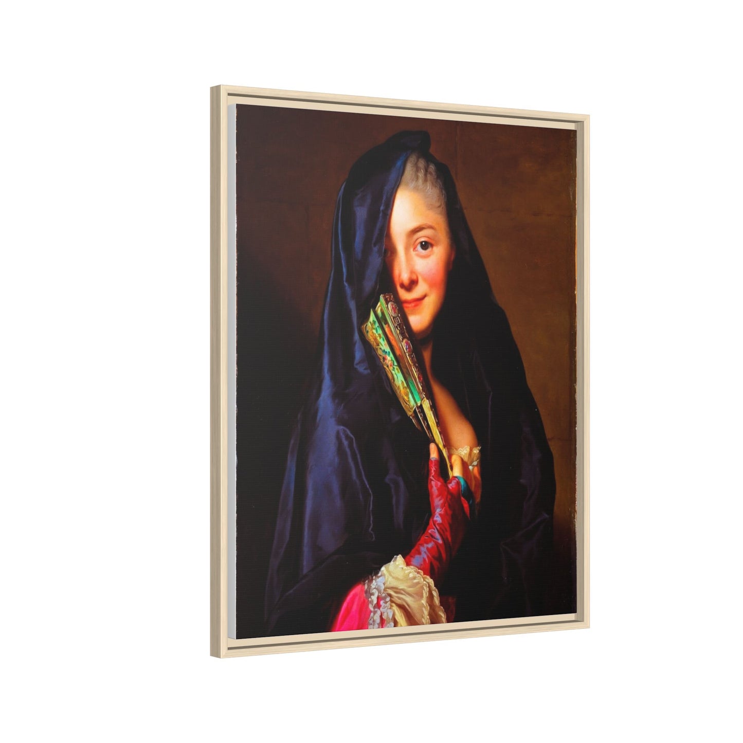 Framed Matte Canvas Wall Art — Classical Portrait Print